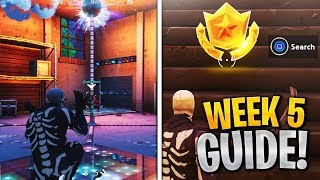 ALL Week 5 Challenges Guide! Dance with others to raise the Disco Ball near Loot Lake, Treasure Map!