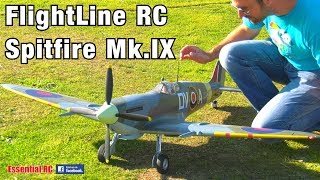 FlightLine RC Spitfire Mk.IX 1600mm (63") Wingspan: HARD CRASH LANDING TEST !