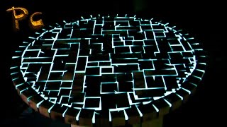 Glowing table made of wood and Epoxy. Стол светящийся из дуба и эпоксидной  смолы.