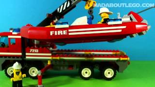 LEGO CITY FIRE TRUCK and FIREBOAT 7213