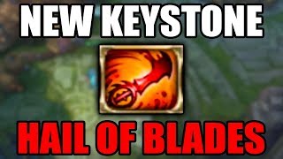 NEW Keystone Hail of Blades and New Teemo Skin BEEMO - League of Legends