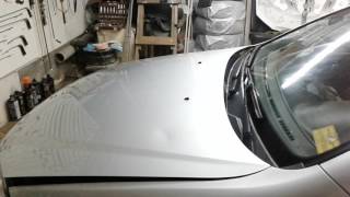 удаление вмятин  на капоте  Chevrolet Lacetti