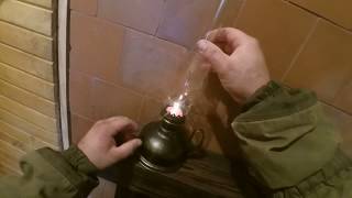 Подсвечник из керосинки/Kerosene candlestick