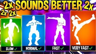 I Played My Fortnite Leaked Emotes at Different Speeds and they sounded *BETTER*..!