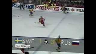 ЧМ 1993 по хоккею, Россия - Швеция, финал, 3 период