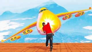 СУПЕР-ЧЕЛОВЕК ПРОТИВ ОГРОМНОГО CARGO PLANE В GTA 5 ONLINE ( ГТА 5 ОНЛАЙН )