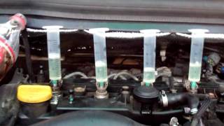 Проверка слива обратки форсунок COMMON RAIL Опель Зафира 1,7