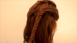 簡単　ヘアアレンジ　フィッシュボーン　braided hairstyles