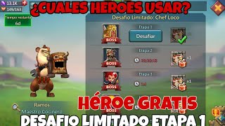 Desafío Limitado : Maestro Cocinero - Chef Loco - ¿Como Pasar Etapa 1? - Lords Mobile Español