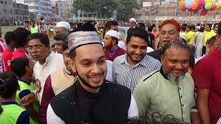 রহমতগঞ্জ মাঠে খেলা উদ্বোধন করেন হাজী সেলিম এমপি'র ছেলে সালমান