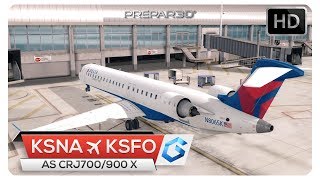[P3Dv4] AS CRJ 900 NEAR CRASH TAKEOFF! | KSNA - KSFO | DAL5873