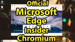 Download Official Microsoft Chromium Edge Insider Browser for Windows 10