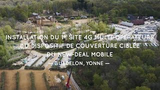 Installation du 1er pylône 4G multi-opérateurs issu du dispositif de couverture ciblée  Guédelon
