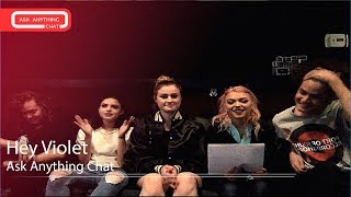 Hey Violet Talk About "Grumpy Cat" & Making Hoodie Video.  Watch Part 1