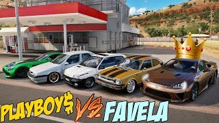 PLAYBOY$ VS FAVELA - OS FAVELA TUDO COM 2,5 KG DE PRESSÃO - FORZA HORIZON 3 ONLINE