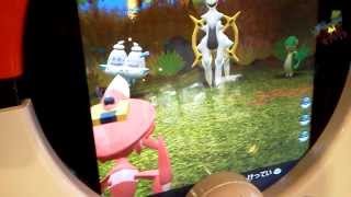 ポケモントレッタ フェス２弾 アルセウスとの戦い 動画 その１