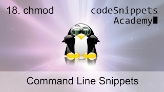 Command Line Tutorial 18. Changing Permissions: chmod by Octal and Symbolic Notation