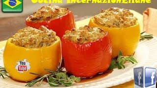 Peperoni Ripieni al Forno - Pimentão Recheados ao Forno