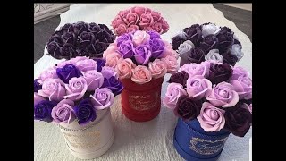 DIY: Мыльные розы своими руками / Без использования форм / Букет из мыльных роз / Розы из мыла
