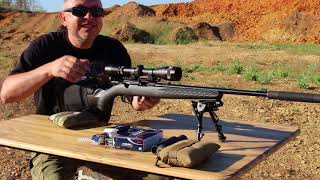 MOUSE 22LR проверка на СТП и кучность (22 LR silencer suppressor)