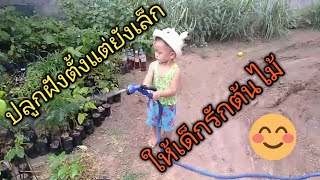 ปลูกฝังตั้งแต่ยังเล็ก ให้เด็กรักต้นไม้