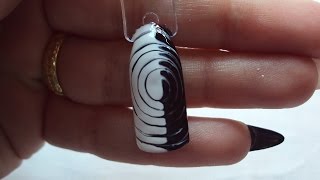 Nail art tutorial spirale