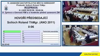 10. zasedání Zastupitelstva města Varnsdorf - 9.1.2020