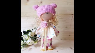 Голова текстильной куклы