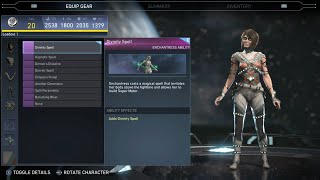 Injustice 2 - Enchantress  All Unlockable Abilities