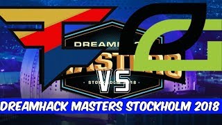 CSGO Faze vs Optic Gaming - Map 1  -Dust 2 - BO3 - Dreamhack Masters Stockholm 2018 Highlights