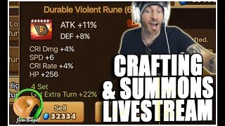 SUMMONERS WAR: Crafting and Summons Twitch Livestream