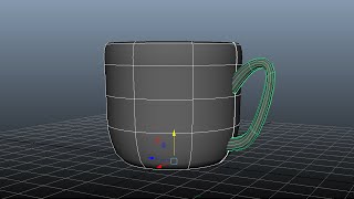 Maya modeling tutorial #1  - Making a cup by using CURVES