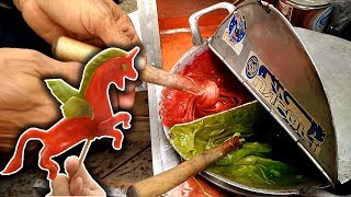 Permen Legendaris Gulali Bentuk Cicak dan Kuda Terbang | Beli Jajanan Anak dari Pedagang Keliling