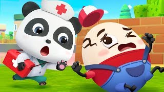 Humpty Dumpty | Doctor Caroon, Police Cartoon | Nursery Rhymes | Kids Songs | BabyBus