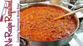 Bolognese Sauce - Spaghetti Sauce - NoRecipeRequired.com