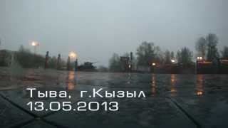 Республика Тыва, г. Кызыл, майский снег, 2013