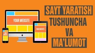 INTERNETDA SAYT YARATISH 1 QISM TUSHUNCHA VA SOZLAMALAR