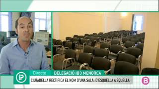 Ciutadella canvia el nom a una sala pública pel rebuig de la família Squella