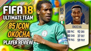 FIFA 18 ICON JAY JAY OKOCHA (85) *92 DRIBBLING* PLAYER REVIEW! FIFA 18 ULTIMATE TEAM!