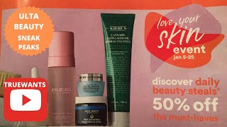 ULTA Beauty Love Your Skin Event SNEAK PEAKS starts January 5 to 25 2020 Daily Beauty Steals 50% off