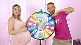 MYSTERY WHEEL OF BABY NAMES!!! ? **baby name reveal**