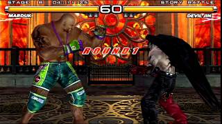Tekken 5 (PlayStation 2) Story Battle as Marduk