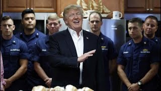 AMAZING: President Donald Trump SHOCKS Coast Guard Station in Lake Worth  with Thanksgiving Banquet