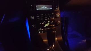 Led светодиодная подсветка в такт музыке в парящий панели VOLVO.