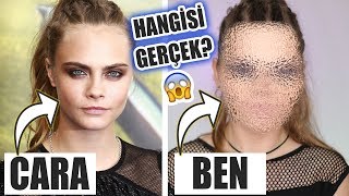 Makyajla Cara Delevingne Olma Challenge