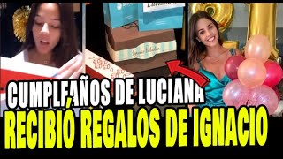 LUCIANA FUSTER RECIBIÓ REGALOS DE IGNACIO BALADÁN EN SU CUMPLEAÑOS 21