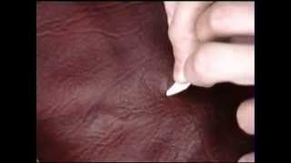 Leather - Vinyl - Burn Hole Repair - Kit [ Part1: Leather cut repair ]