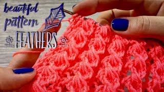ИЗУМИТЕЛЬНЫЙ УЗОР СПИЦАМИ "ПЕРЫШКИ" ?/ AMAZING KNITTING PATTERN ? "FEATHERS"