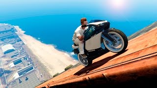 НЕПРОХОДИМЫЙ МОТО ПАРКУР В АЭРОПОРТУ С МЕГА ГЛАЙДОМ В GTA ONLINE!