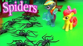 MLP Airport - Spider Attack - My Little Pony Travel Part 16 Apple Bloom Video Series